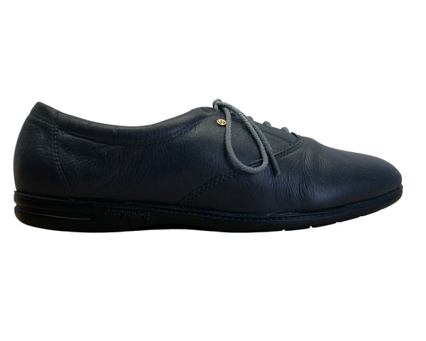 Easy Spirit Women’s Navy Leather Esmotion Comfort Lace-Up Shoes Size 9M