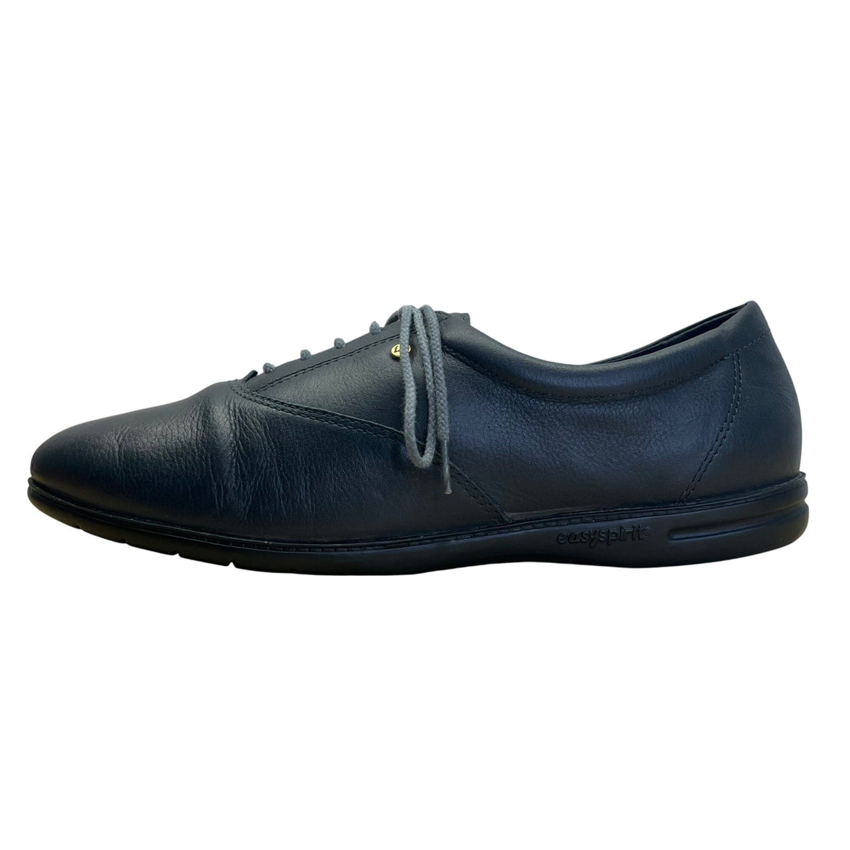 Easy Spirit Women’s Navy Leather Esmotion Comfort Lace-Up Shoes Size 9M