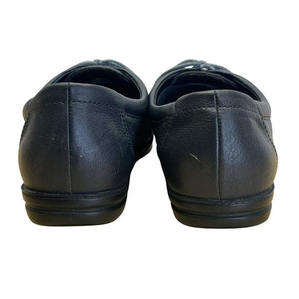 Easy Spirit Women’s Navy Leather Esmotion Comfort Lace-Up Shoes Size 9M
