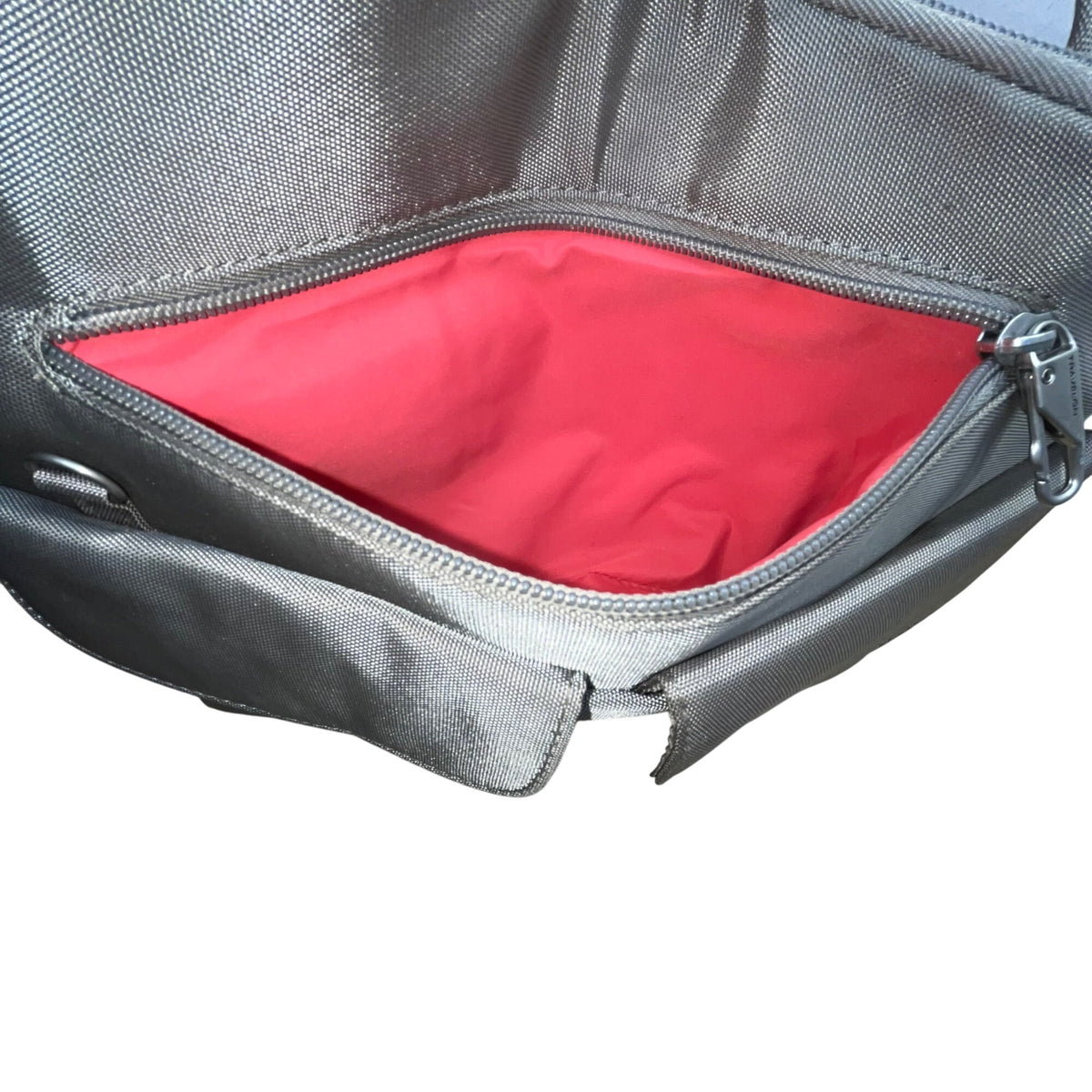 Travelon Women’s Gray Nylon Multiple Pockets Classic Anti-Theft Crossbody Bag