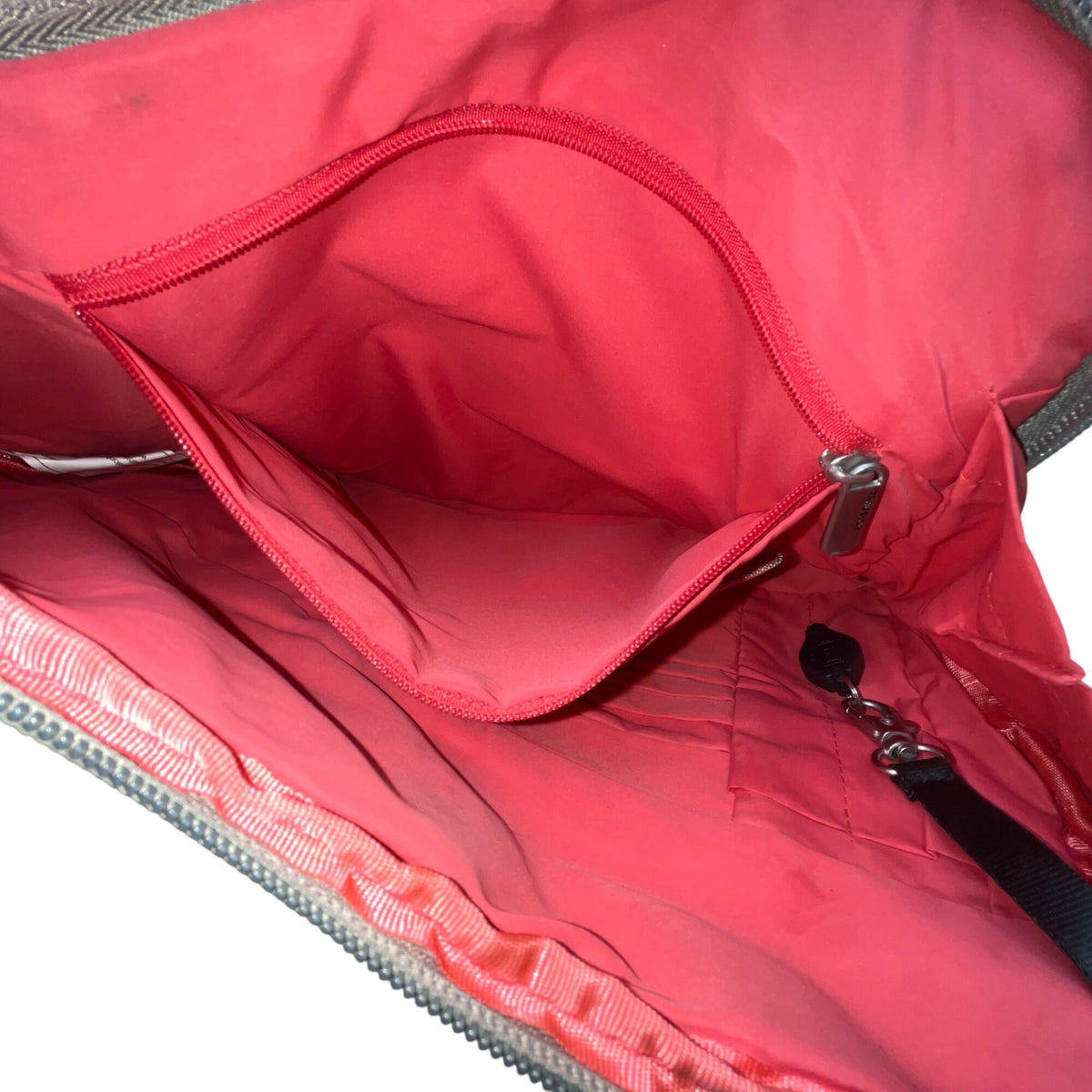 Travelon Women’s Gray Nylon Multiple Pockets Classic Anti-Theft Crossbody Bag