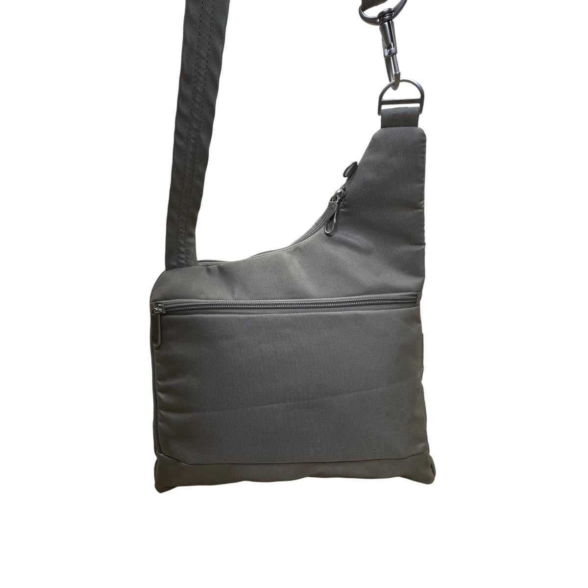 Travelon Women’s Gray Nylon Multiple Pockets Classic Anti-Theft Crossbody Bag