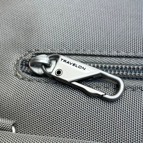 Travelon Women’s Gray Nylon Multiple Pockets Classic Anti-Theft Crossbody Bag