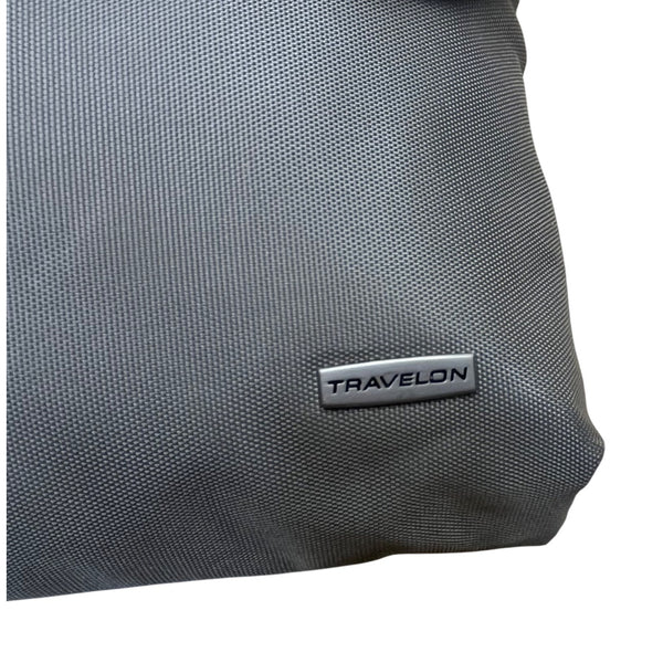 Travelon Women’s Gray Nylon Multiple Pockets Classic Anti-Theft Crossbody Bag