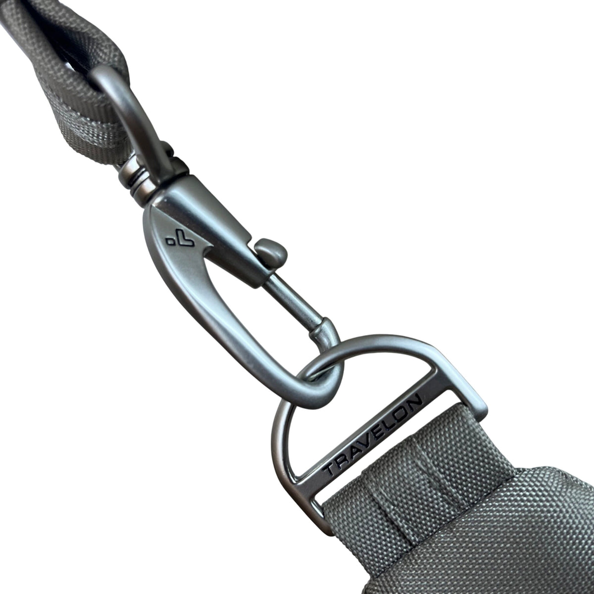 Travelon Women’s Gray Nylon Multiple Pockets Classic Anti-Theft Crossbody Bag