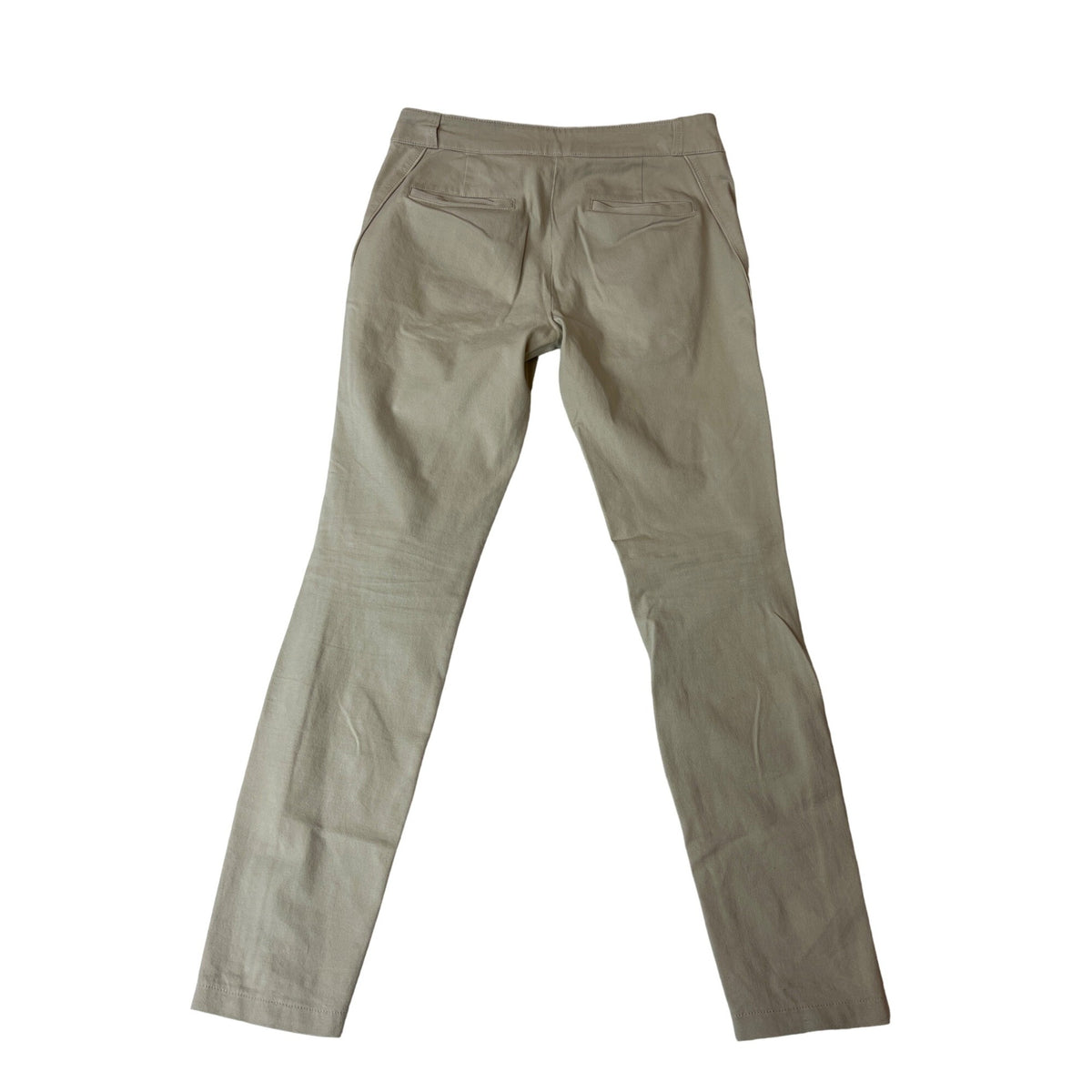 Armani Exchange Women's Beige Sraight Casual Pants  With Zip Pockets Sz 2