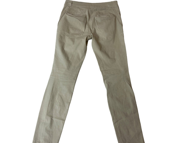 Armani Exchange Women's Beige Sraight Casual Pants  With Zip Pockets Sz 2