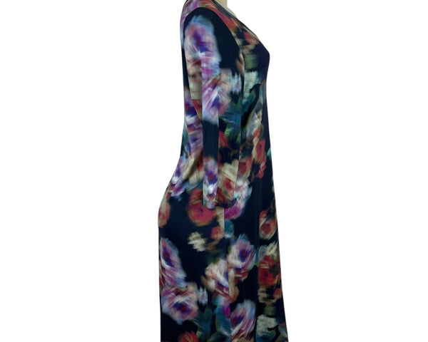 Karen Kane Floral Print 3/4 Sleeve Scoop Neck Dress Size 1X