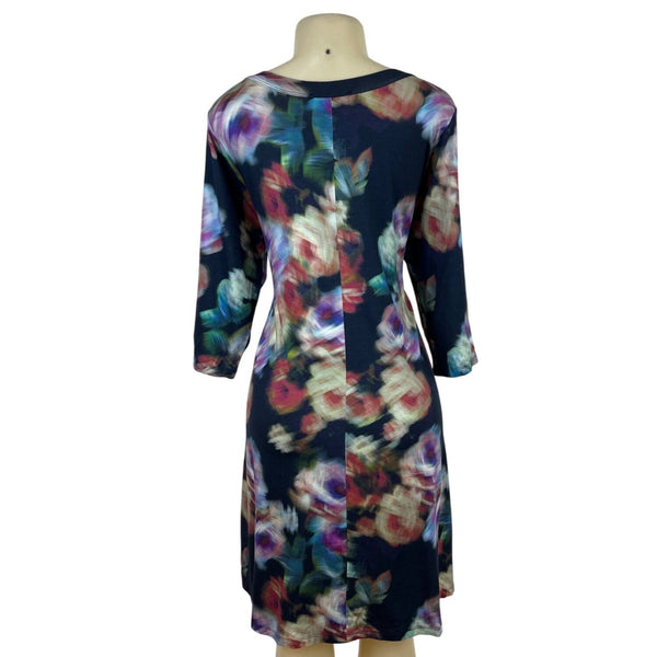 Karen Kane Floral Print 3/4 Sleeve Scoop Neck Dress Size 1X