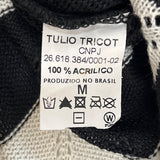 Tulio Tricot Women's Black & White Shirt Sz M - NWT
