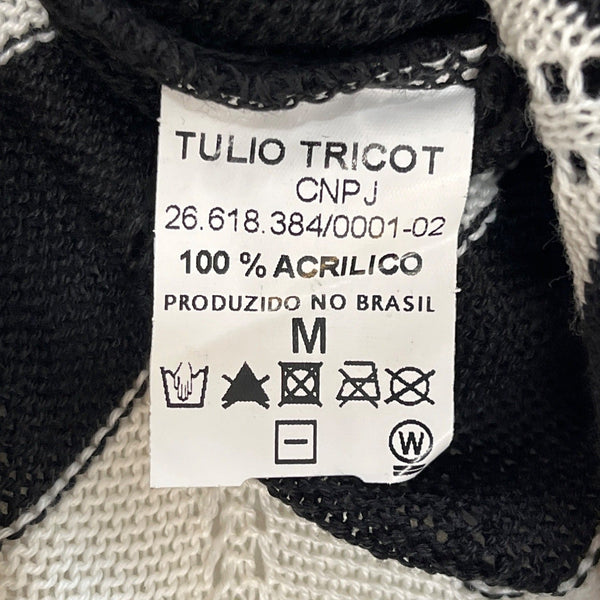 Tulio Tricot Women's Black & White Shirt Sz M - NWT
