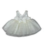 American Princess Baby Girl's Ivory Dress 3M With Bow & Pearl Details