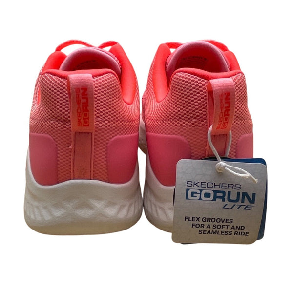 Skechers Women’s Coral Pink Go Run Lite Goga Mat Running Shoes Sz 9.5 - New