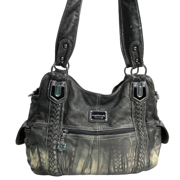 Angel Barcelo Women's Faded Gray Shoulder Bag Sz M