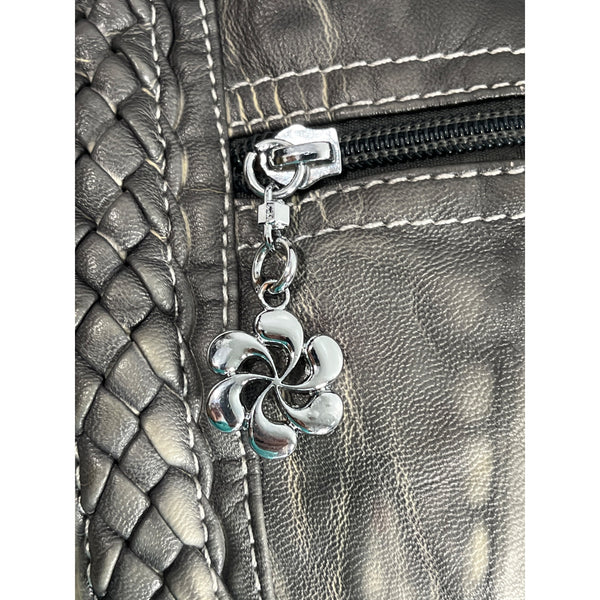 Angel Barcelo Women's Faded Gray Shoulder Bag Sz M