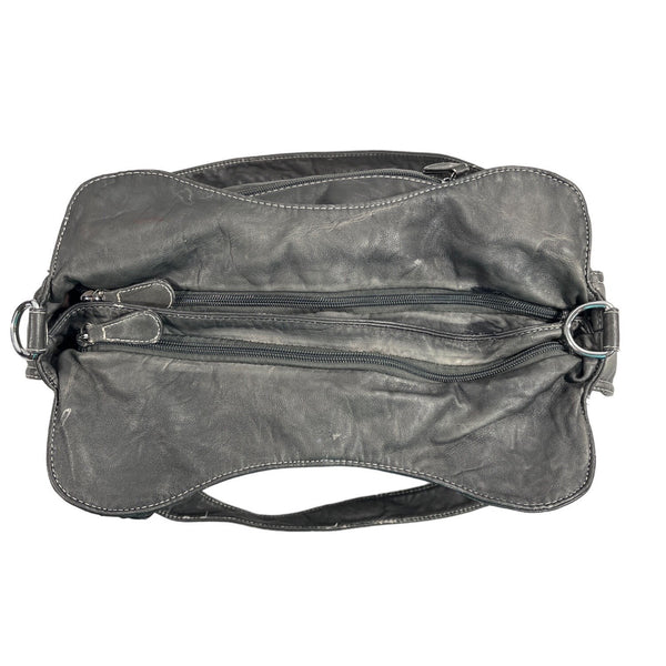 Angel Barcelo Women's Faded Gray Shoulder Bag Sz M