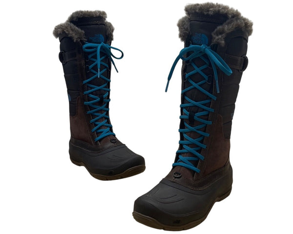 The North Face Women’s With Faux Fur Trim Lace-Up Winter Snow Boots Size 7