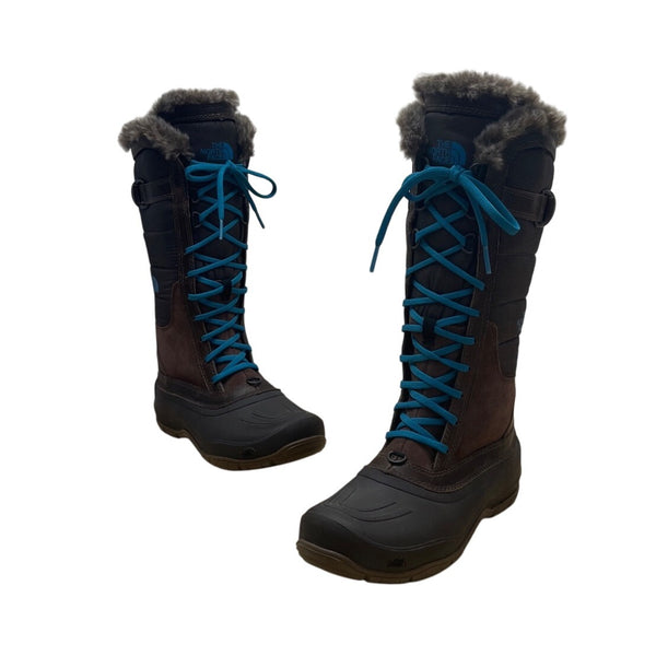 The North Face Women’s With Faux Fur Trim Lace-Up Winter Snow Boots Size 7