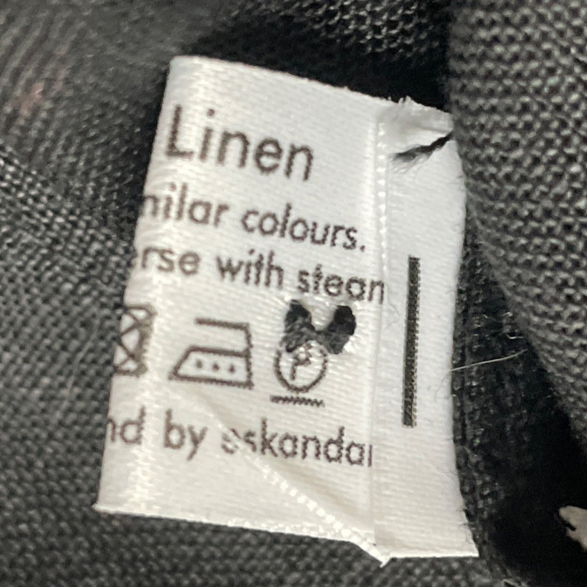 Eskandar Womens Black 100% Linen Button Front BlouseLong Sleeve Elegant Size 1