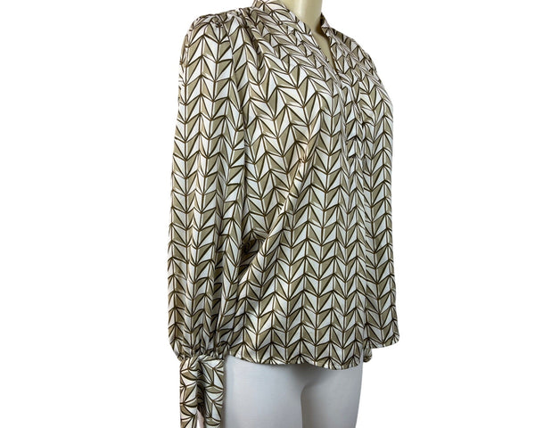 Banana Republic Women's Brown Smock Blouse Sz XS