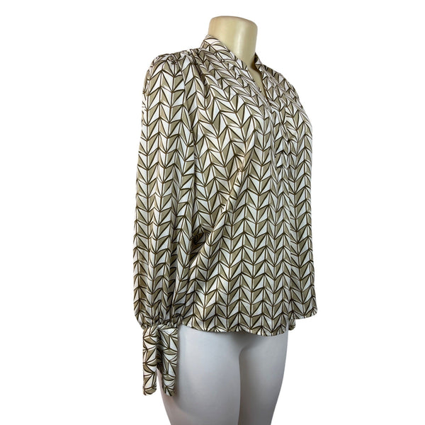 Banana Republic Women's Brown Smock Blouse Sz XS