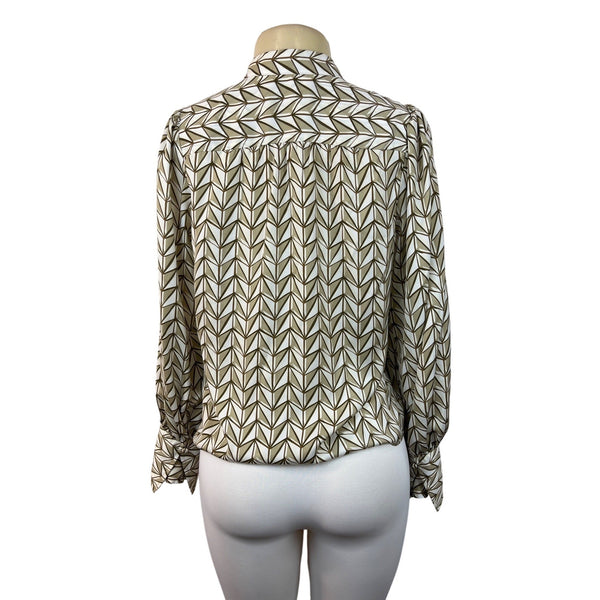 Banana Republic Women's Brown Smock Blouse Sz XS