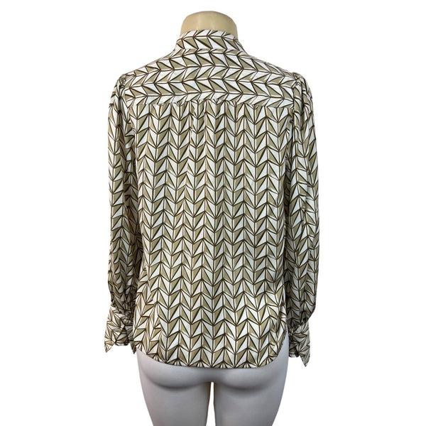 Banana Republic Women's Brown Smock Blouse Sz XS