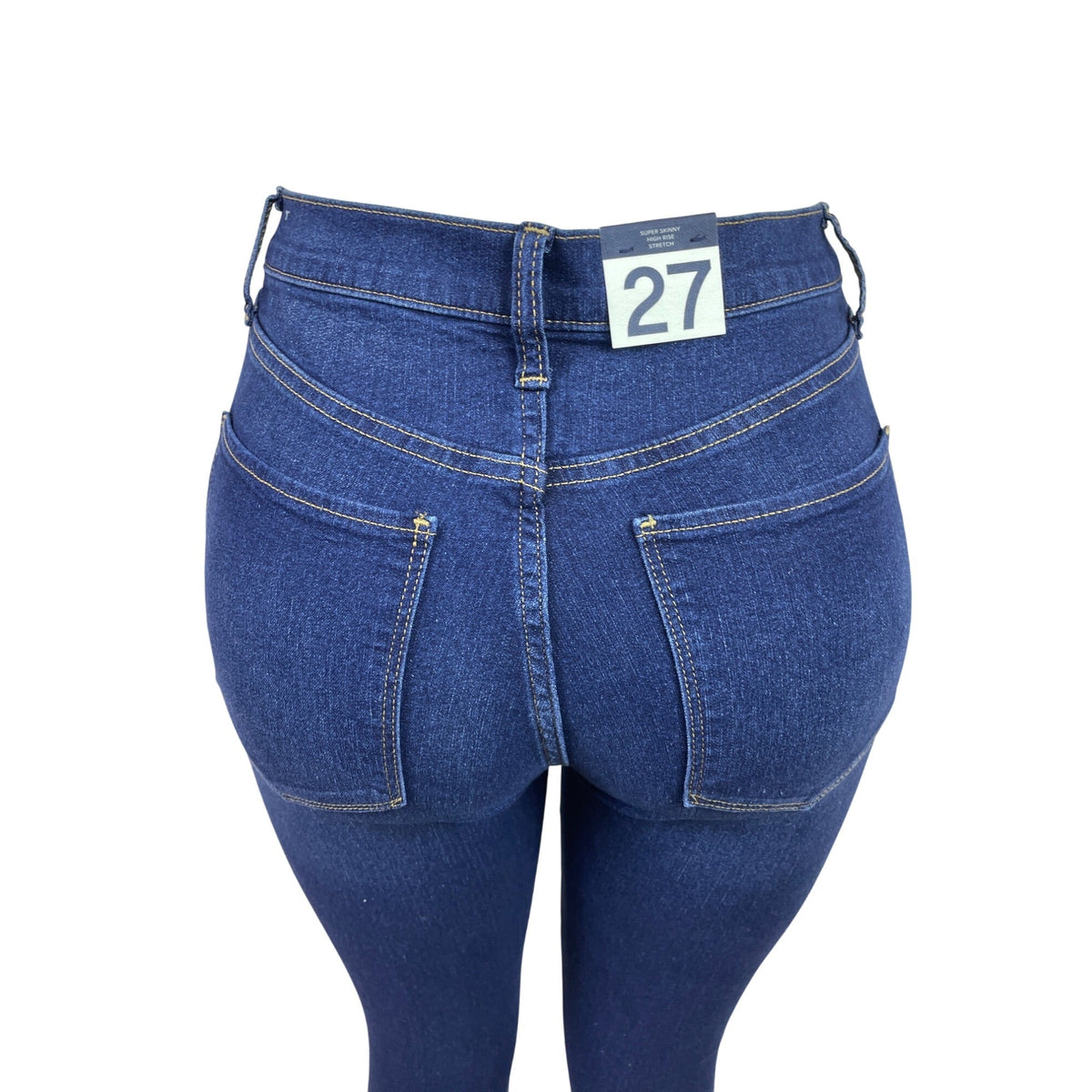 Gap Womens High-Waisted Skinny Jeans Dark Wash Stretch Denim Size 27 - New