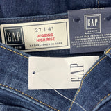 Gap Womens High-Waisted Skinny Jeans Dark Wash Stretch Denim Size 27 - New