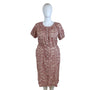 Faherty Red White Floral Button Front Midi Dress Womens Sz M - New