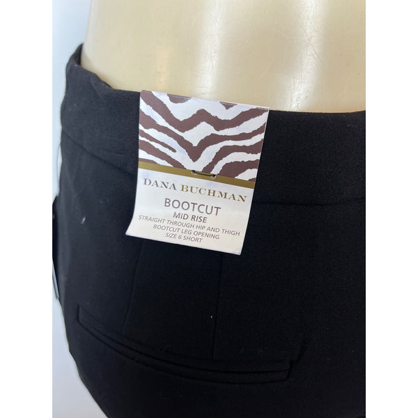 Dana Buchnan Women's Black High Rise Corduroy Pants Sz 6 Shorts- NWT