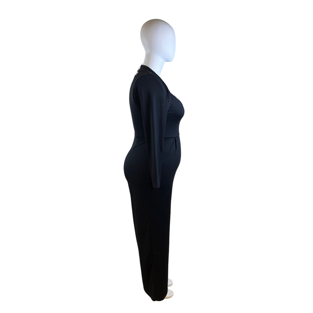 Halara Women's Black Jumpsuit Long Sleeve Wide-Leg Sz L - New
