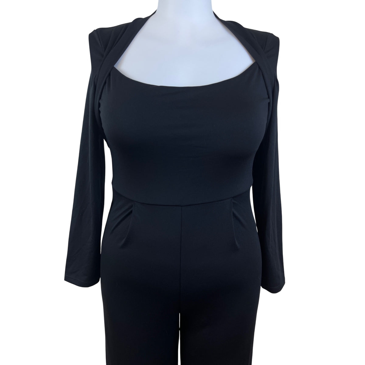 Halara Women's Black Jumpsuit Long Sleeve Wide-Leg Sz L - New