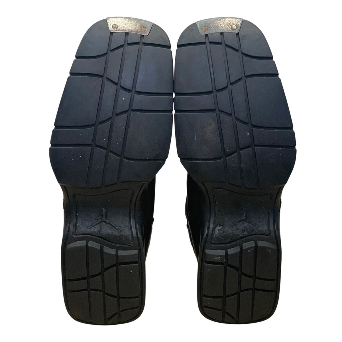 Air Jordan Men’s Black Leather Mid-Top Strapped Two3 Da’Catti Biker Boots Sz 12