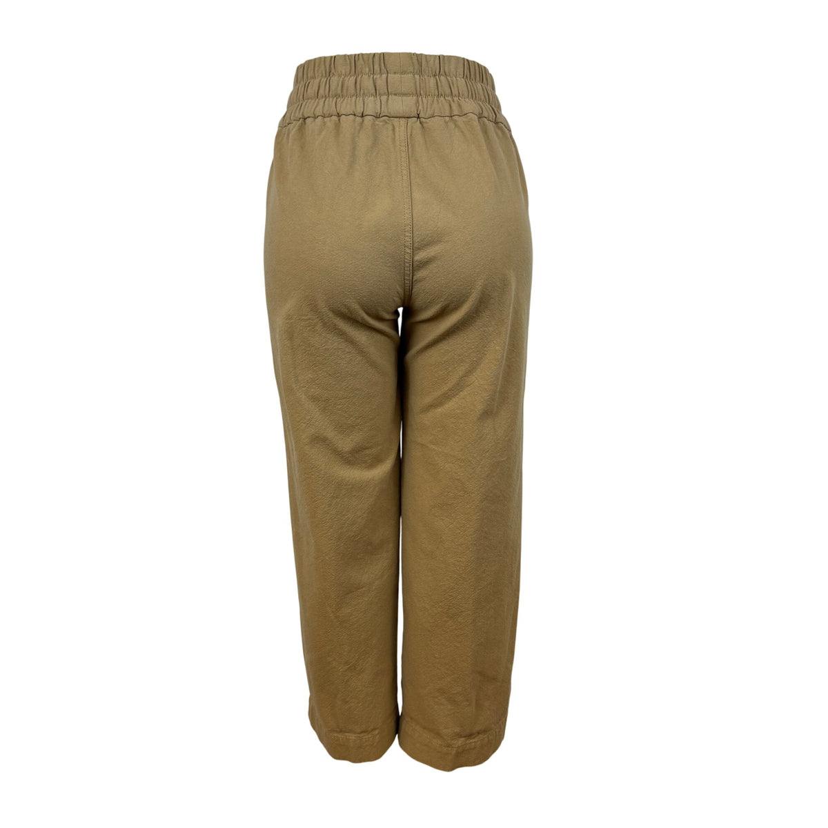 Everlane Women’s Camel Cotton Relaxed Elastic Waist Pants Drawstring Size XS