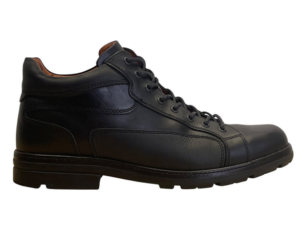 Johnston & Murphy Men’s Black Leather Mid Top Rawles Boot Size 12 M