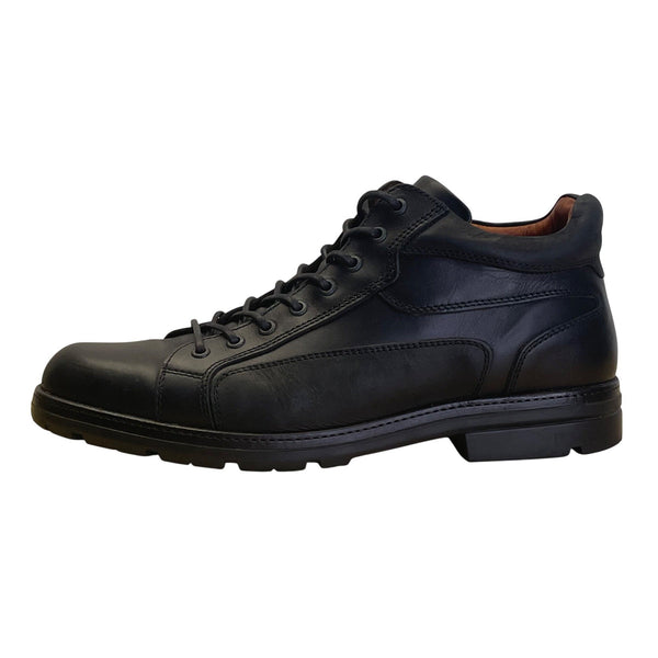Johnston & Murphy Men’s Black Leather Mid Top Rawles Boot Size 12 M