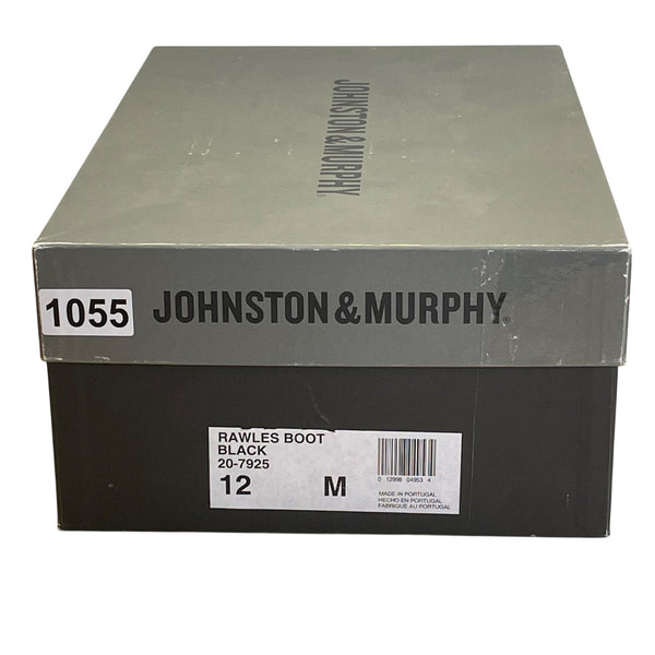 Johnston & Murphy Men’s Black Leather Mid Top Rawles Boot Size 12 M