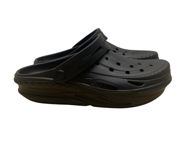 Crocs Women’s All Black Classic Slip-On Clog Sandals Size M7/W9