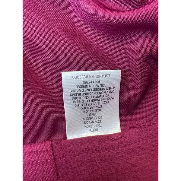 JM Collection Women's Purple High Rise Working Pants Sz 18 - NWT