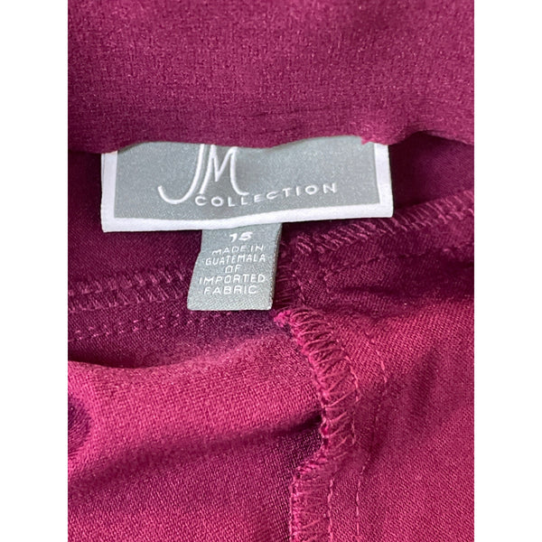 JM Collection Women's Purple High Rise Working Pants Sz 18 - NWT