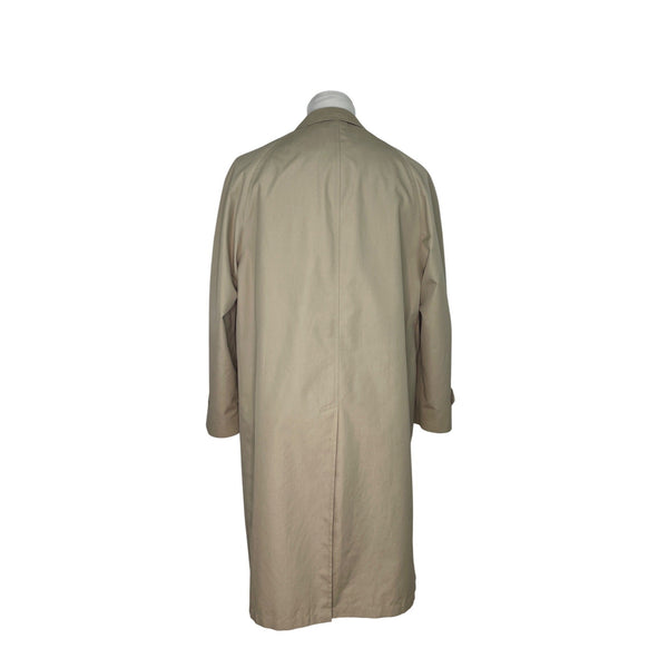 Hart Schaffner & Marx Mens Beige Sleek Trench Coat Size 44