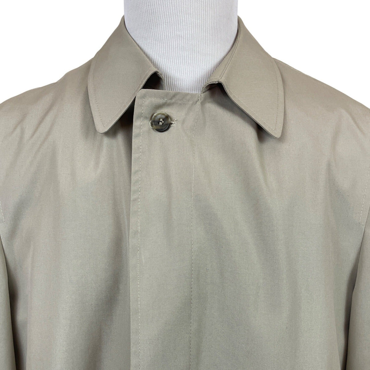 Hart Schaffner & Marx Mens Beige Sleek Trench Coat Size 44