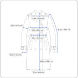 Hart Schaffner & Marx Mens Beige Sleek Trench Coat Size 44