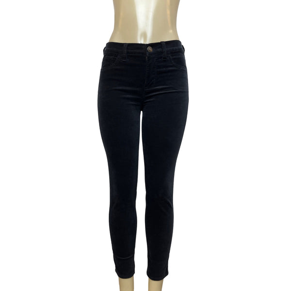 J. Crew Women's Black Jeans with Front Zipper and Button Sz 26