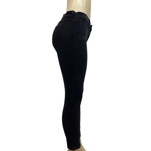 J. Crew Women's Black Jeans with Front Zipper and Button Sz 26