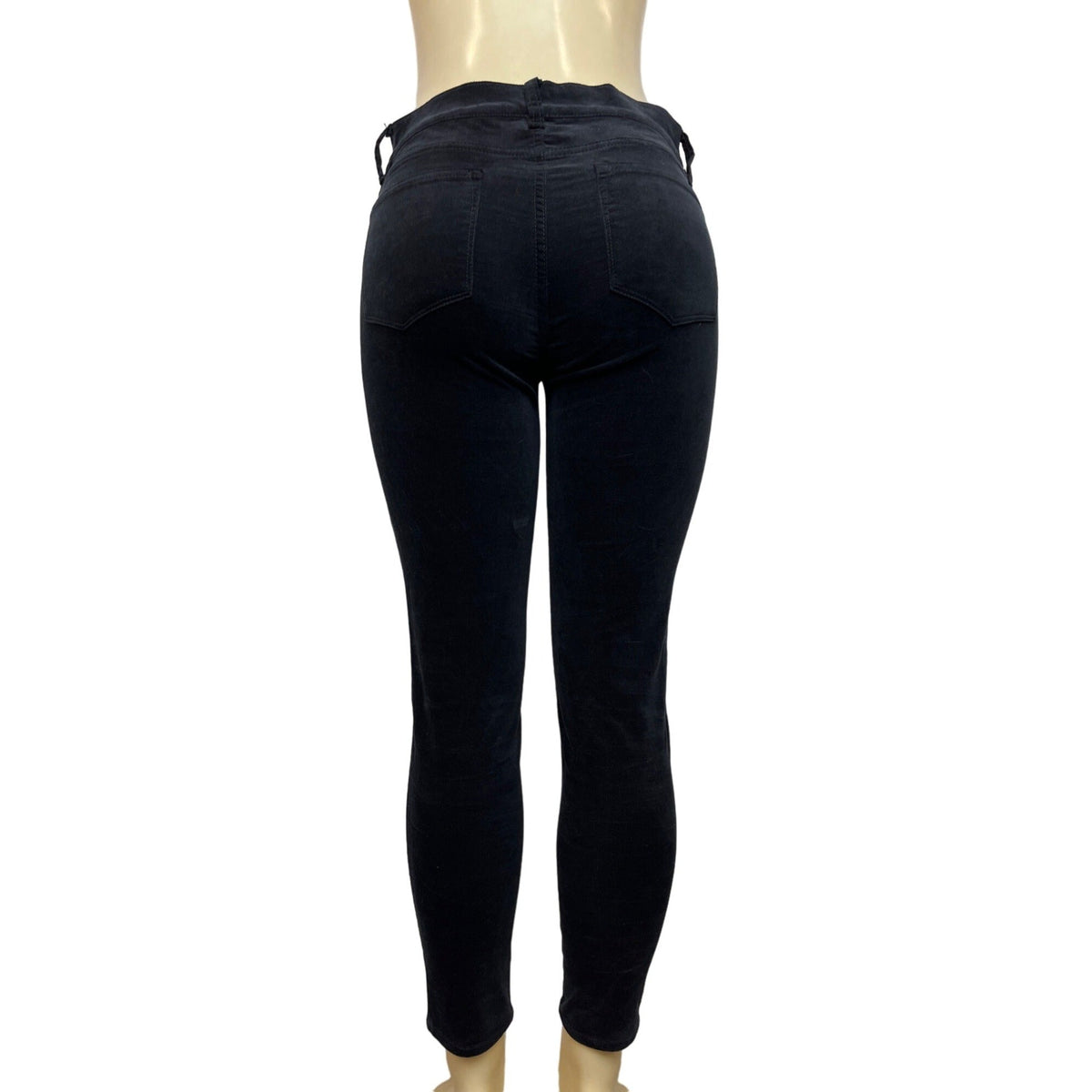 J. Crew Women's Black Jeans with Front Zipper and Button Sz 26