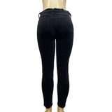 J. Crew Women's Black Jeans with Front Zipper and Button Sz 26