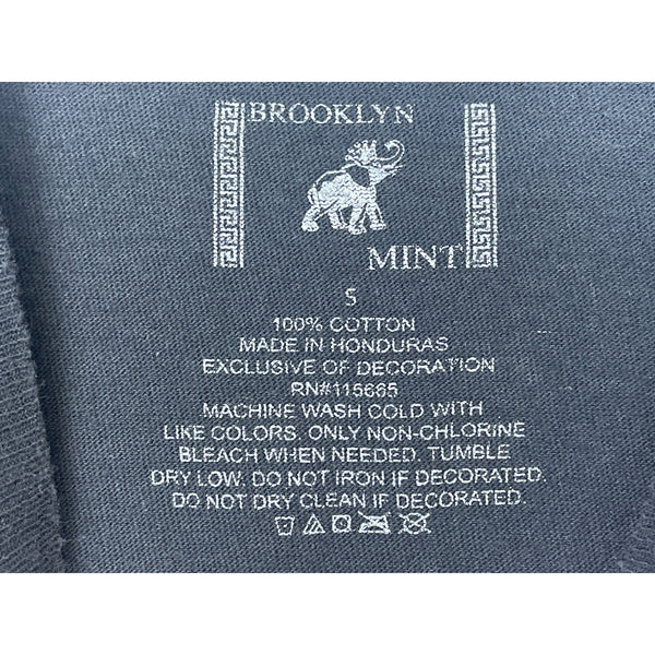 Brooklyn Mint Mens Black Cotton Graphic T-Shirt The Notorious B.I.G. Ready To Die S