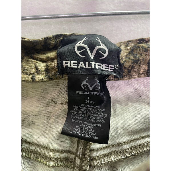 Realtree Mens Camouflage Cotton/Spandex Hunting Pants Size S (34-36) Durable Design